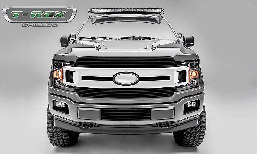 T-Rex Grilles 20571B Billet Grille, Black, Aluminum, 2 Pc, Insert