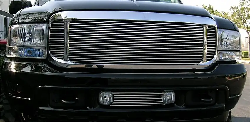 T-Rex Grilles 20585 Billet Grille, Polished, Aluminum, 3 Pc, Insert