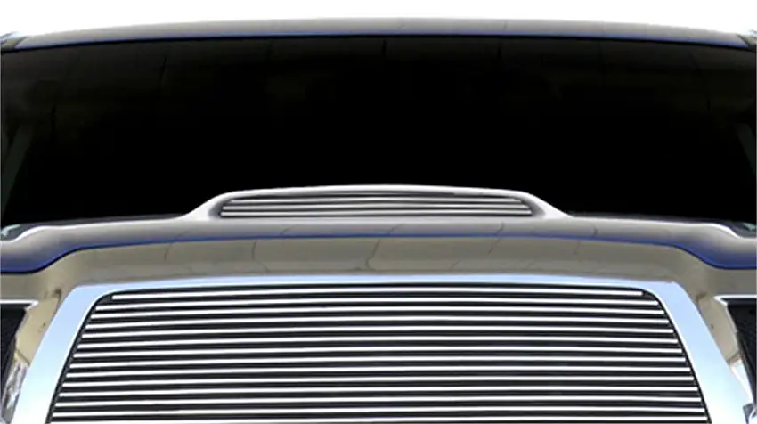 T-Rex Grilles 20897 Billet Hood Scoop, Polished, Aluminum, 1 Pc, Bolt-On