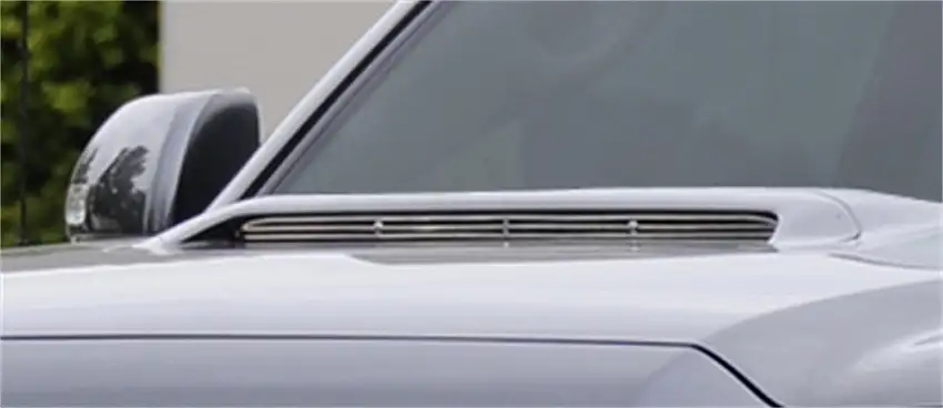 T-Rex Grilles 20939 Billet Hood Scoop, Polished, Aluminum, 1 Pc, Insert