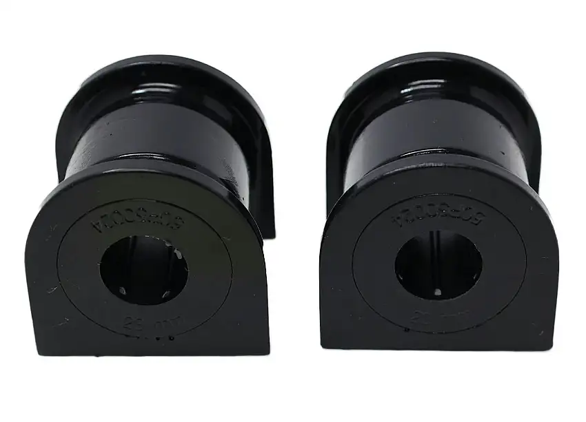 Energy Suspension 20.5101G Sway Bar Bushing Set; Black; Front; Bar Dia. 23 mm.; Performance Polyurethane