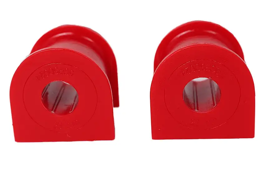 Energy Suspension 20.5101R Sway Bar Bushing Set; Red; Front; Bar Dia. 23 mm.; Performance Polyurethane