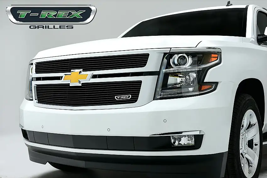 T-Rex Grilles 21055B Billet Grille, Black, Aluminum, 2 Pc, Overlay