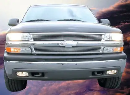 T-Rex Grilles 21075 Billet Grille, Polished, Aluminum, 2 Pc, Overlay