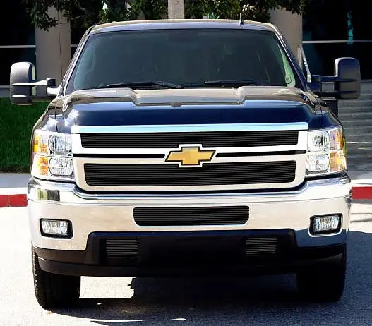 T-Rex Grilles 21114B Billet Grille, Black, Aluminum, 2 Pc, Overlay