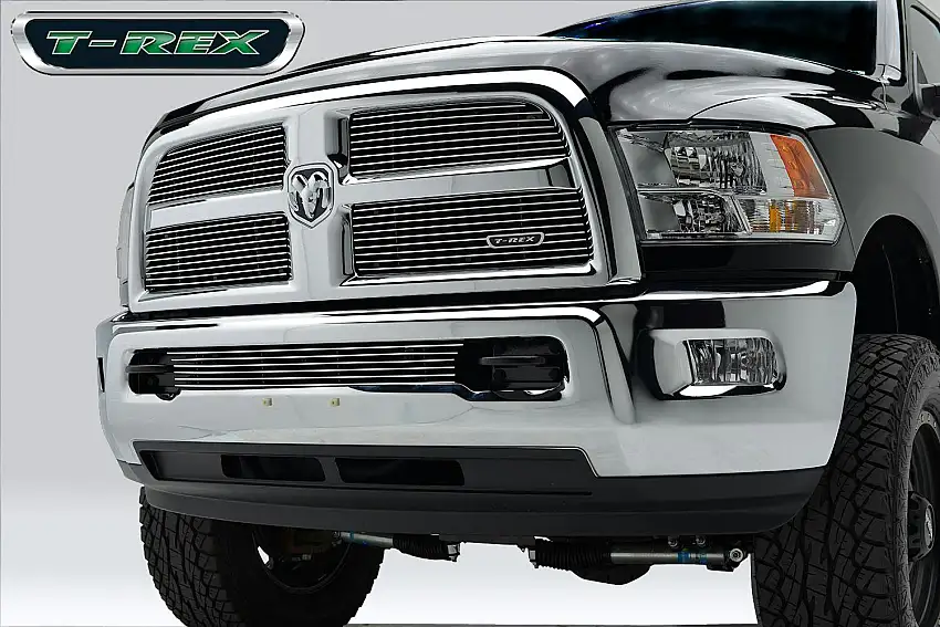 T-Rex Grilles 21452 Billet Grille, Polished, Aluminum, 4 Pc, Replacement