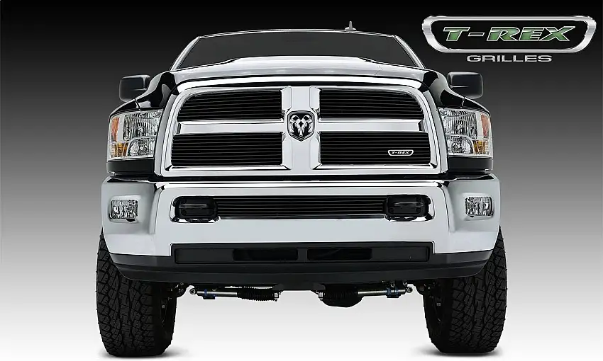 T-Rex Grilles 21452B Billet Grille, Black, Aluminum, 4 Pc, Replacement