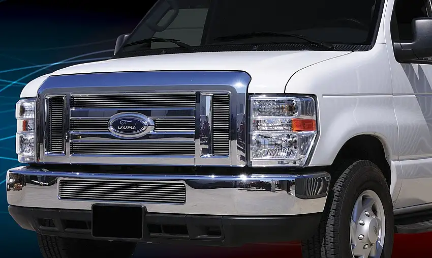T-Rex Grilles 21501 Billet Grille, Polished, Aluminum, 6 Pc, Overlay