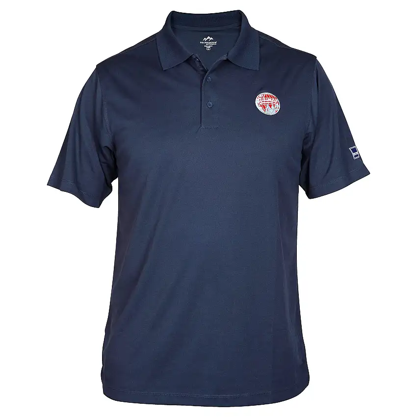 Triumph Globe Navy Embroidered Performance Polo