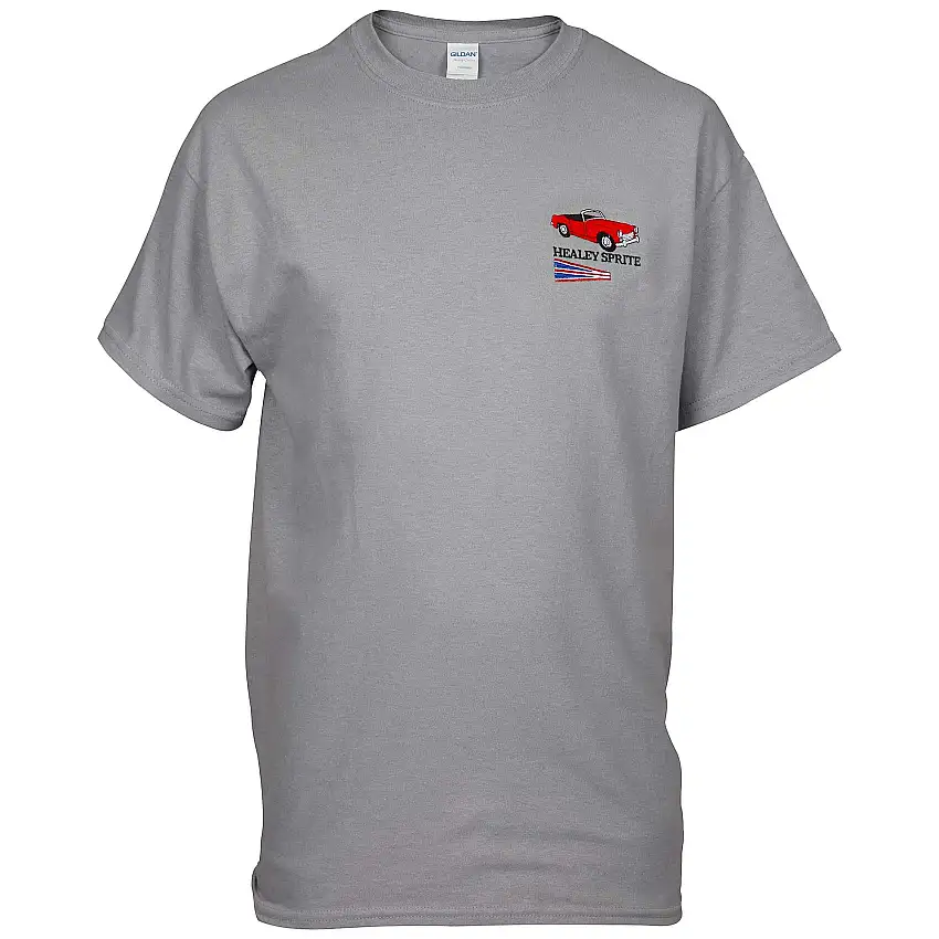 Grey Embroidered Sprite T-Shirts