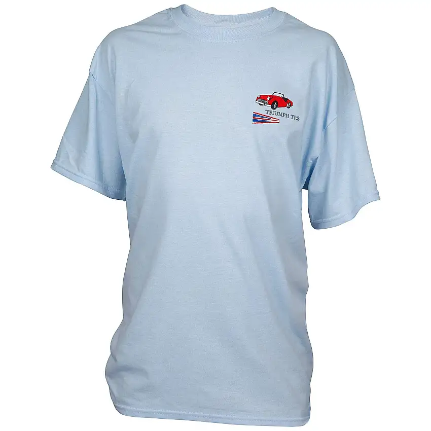 Light Blue Embroidered TR3 T-Shirts