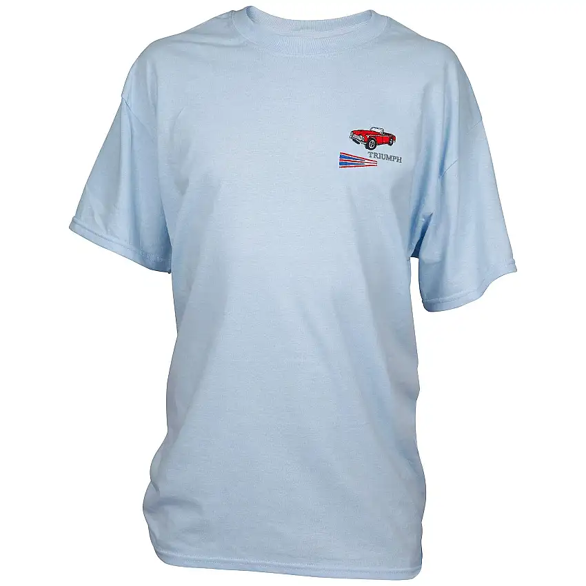 Light Blue Embroidered Triumph T-Shirts
