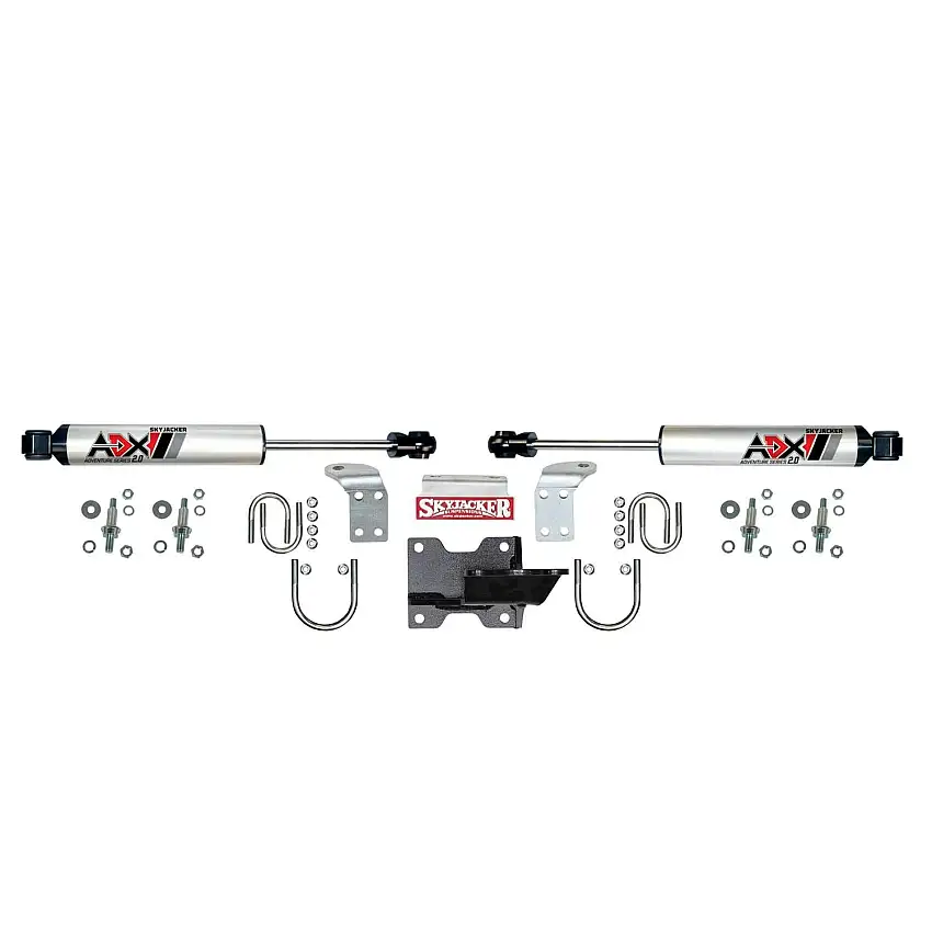 Skyjacker 2205 ADX 2.0 CNC Machined Polished Aluminum Dual Stabilizer Kit.