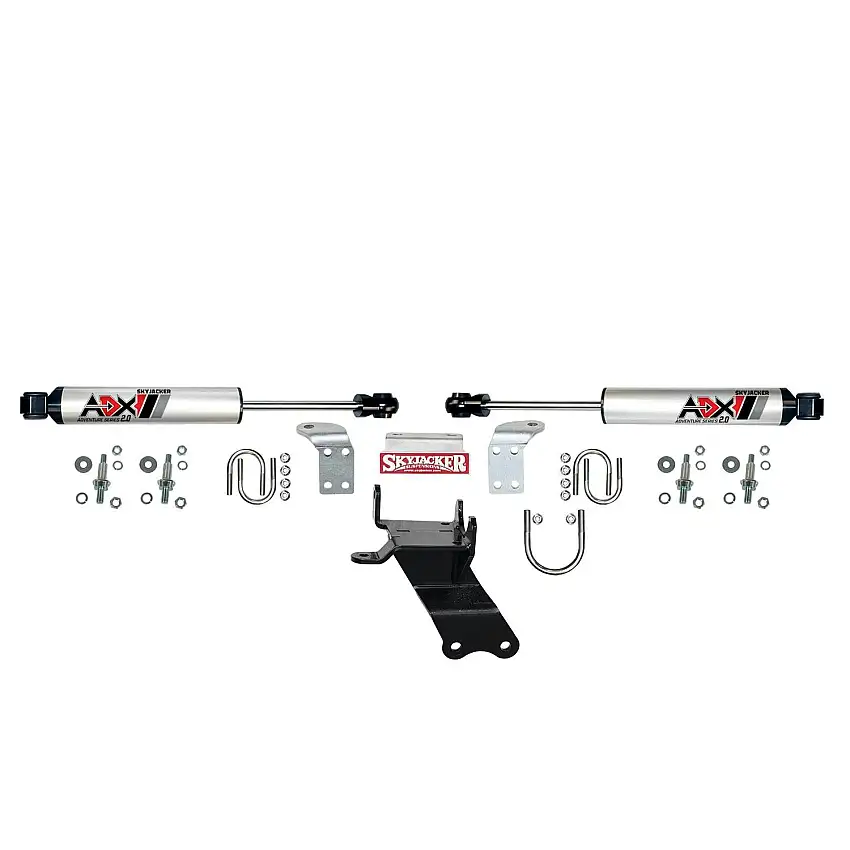 Skyjacker 2207 ADX 2.0 CNC Machined Polished Aluminum Dual Stabilizer Kit.