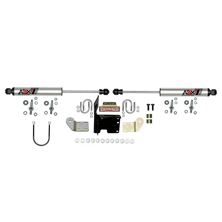 Skyjacker 2214 ADX 2.0 CNC Machined Polished Aluminum Dual Stabilizer Kit.