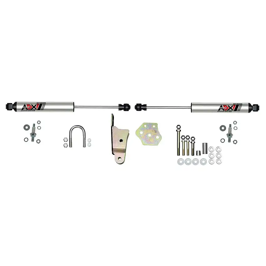 Skyjacker 2217 ADX 2.0 CNC Machined Polished Aluminum Dual Stabilizer Kit.