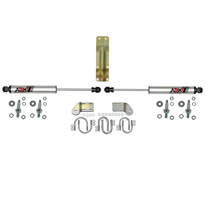 Skyjacker 2218 ADX 2.0 CNC Machined Polished Aluminum Dual Stabilizer Kit.