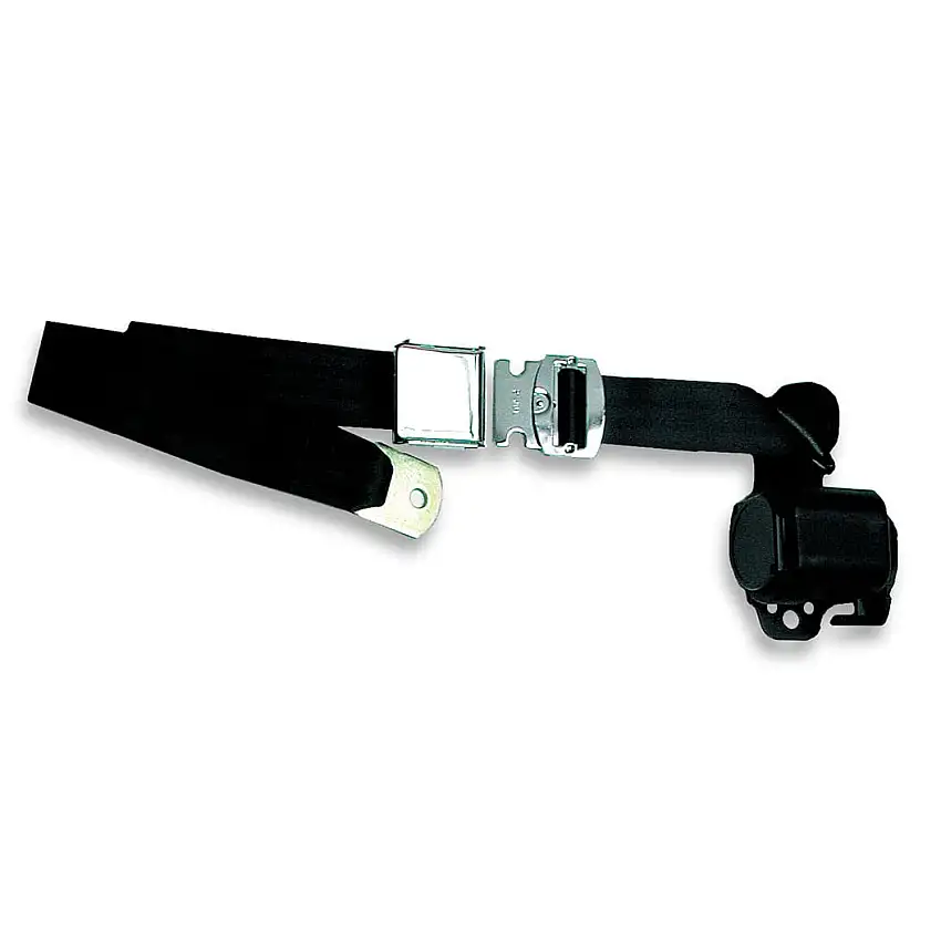 Vintage Look 3-Point Retractable Seatbelt, bolt mount