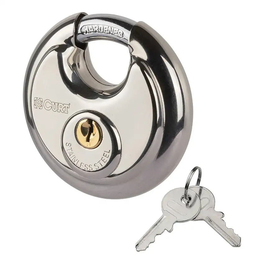 CURT 23084 Stainless Steel Disc Lock