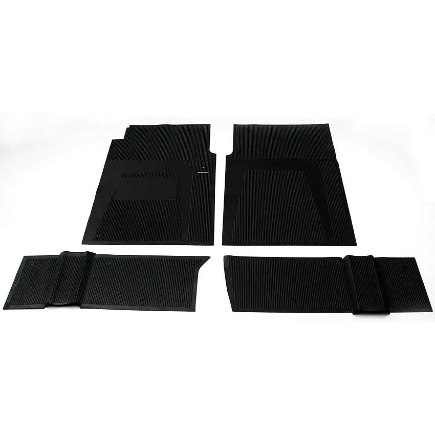 Rubber Floor Mat Set, Black 286268