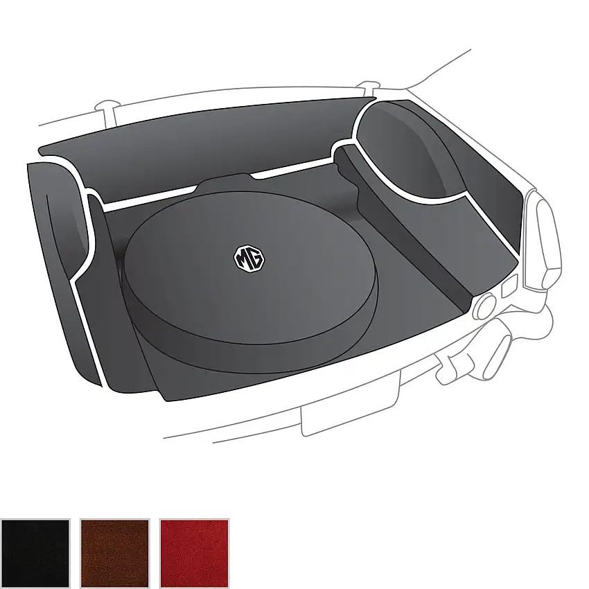 Trunk & Spare Tire Carpet Kit by Moss