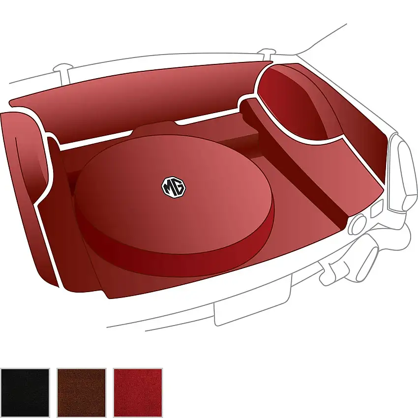 Trunk & Spare Tire Carpet Kit by Moss 286733