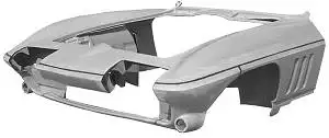 FRONT END-PRESS MOLDED-PRE ASSEMBLED-WHITE PANEL-65 (#25302A)