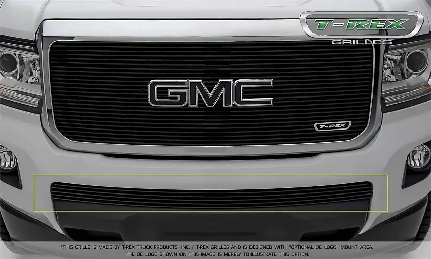 T-Rex Grilles 25371B Billet Bumper Grille, Black, Aluminum, 1 Pc, Insert