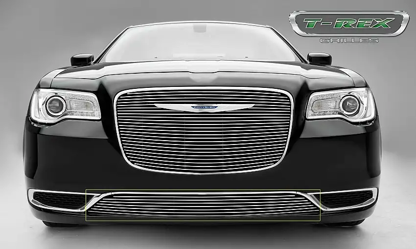 T-Rex Grilles 25436 Billet Bumper Grille, Polished, Aluminum, 1 Pc, Overlay