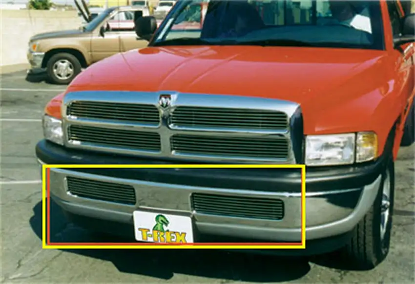 T-Rex Grilles 25440 Billet Bumper Grille, Polished, Aluminum, 2 Pc, Bolt-On