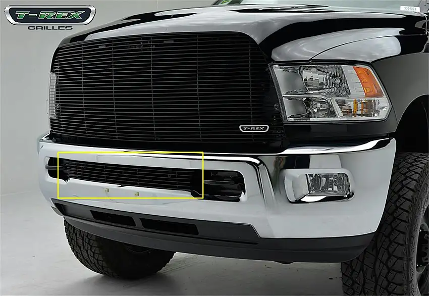 T-Rex Grilles 25452B Billet Bumper Grille, Black, Aluminum, 1 Pc, Insert