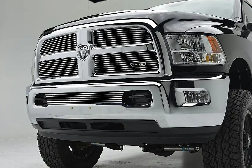 T-Rex Grilles 25452 Billet Bumper Grille, Polished, Aluminum, 1 Pc, Insert