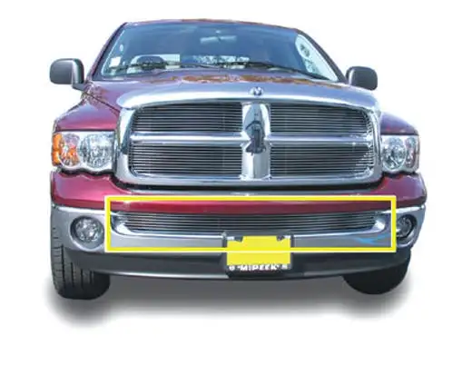 T-Rex Grilles 25465 Billet Bumper Grille, Polished, Aluminum, 1 Pc, Bolt-On