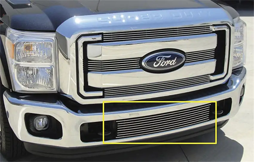 T-Rex Grilles 25546 Billet Bumper Grille, Polished, Aluminum, 1 Pc, Bolt-On