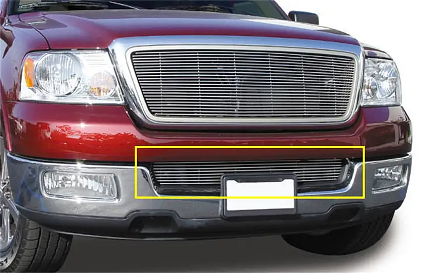 T-Rex Grilles 25552 Billet Bumper Grille, Polished, Aluminum, 1 Pc, Overlay