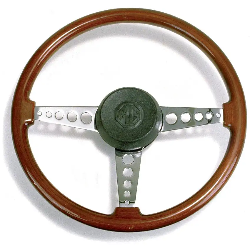 Wood Rim Steering Wheel Assembly
