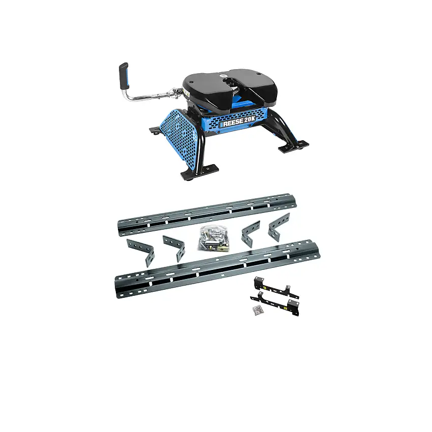 1997-2003 Ford F-150 Styleside Reese 20K, M5 Fifth Wheel Hitch Complete Kit with Talon Jaw Lock | 20,000 lb Capacity Heavy Duty Towing (Includes Rails & Custom Fit Brackets)