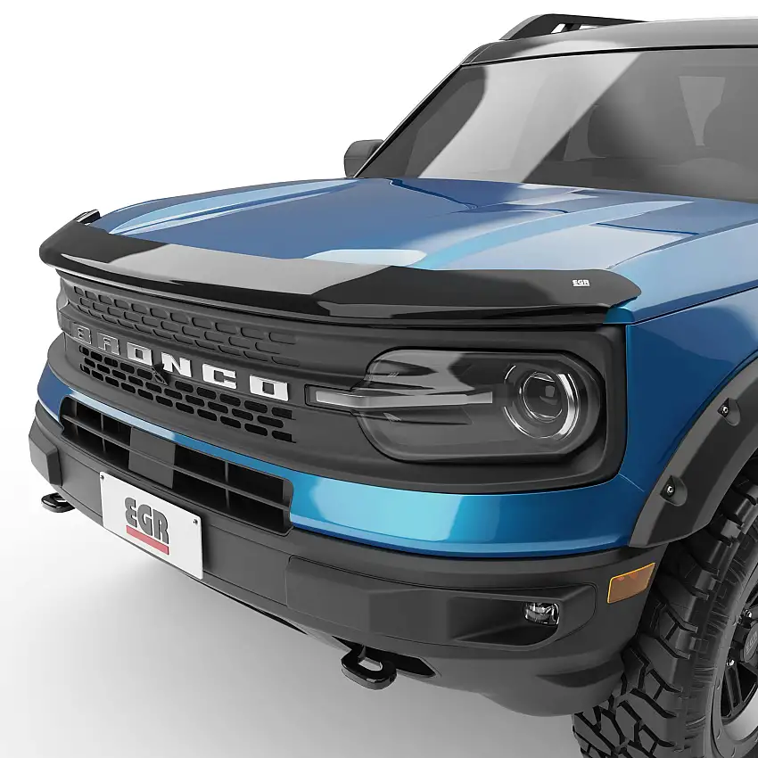 EGR 303561 EGR 303561- Smoke Finish Superguard Hood Guard for 21-25 Ford Bronco Sport
