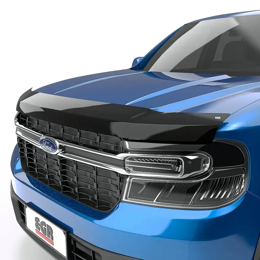EGR 303591 EGR 303591- Smoke Finish Superguard Hood Guard for 22-25 Ford Maverick