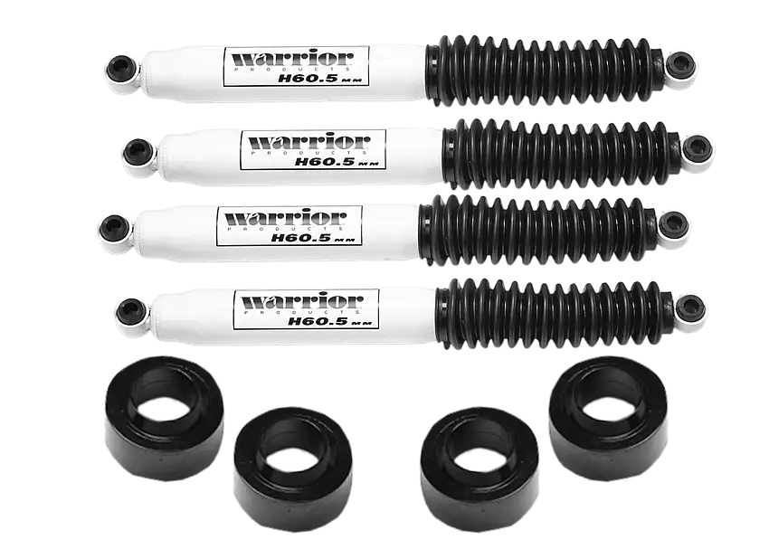 Warrior Products 2" Spacer Lift Kit w/ Shocks For 2007-18 Jeep Wrangler JK 2 Door & Unlimited 4 Door Models 30820