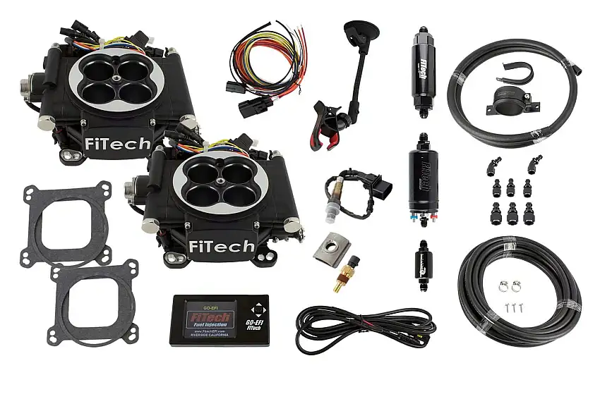 FiTech 31062 Go EFI 2x4 625 HP Matte Black EFI System Master Kit