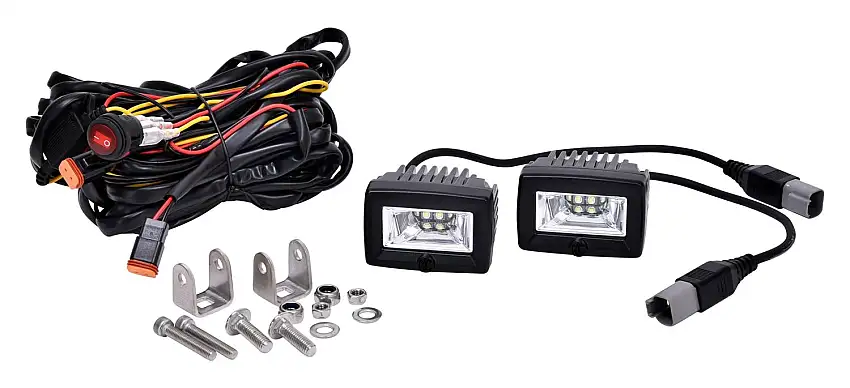 KC Hilites 328 KC C-Series C2 2in LED Area Flood 2-Light System Universal