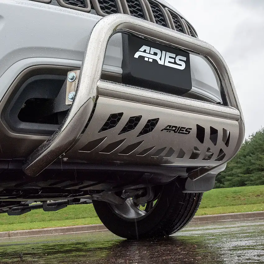 Aries Automotive 3" Polished Stainless Bull Bar for Ford F-250, F-350 Super Duty 35-3006