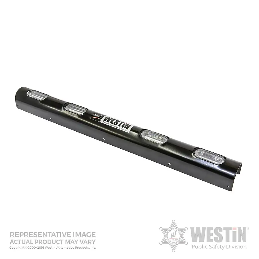 WESTiN Automotive 36-6015W4 Push Bumper Light Channel 33.1 inch Whelen; 4 Hole