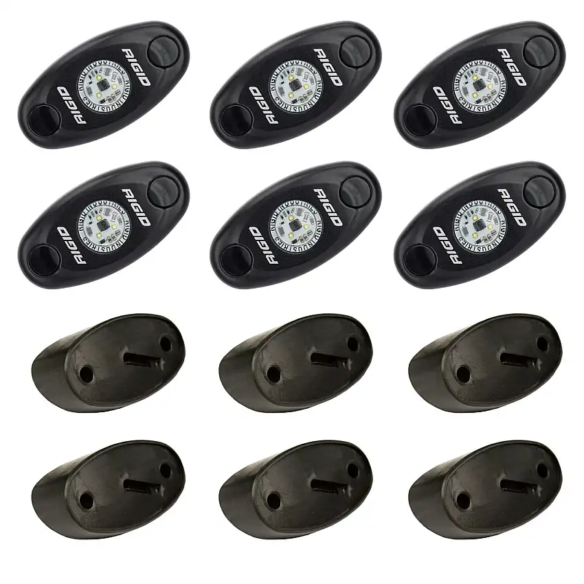 RIGID Industries 400253 ROCK LIGHT KIT CW/6