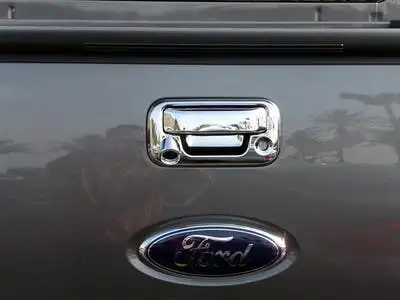 TFP 408CAVT Tailgate Handle Insert With Backup Camera Cutout Plastic Chromed Finish