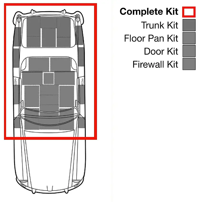 Custom MGB Roadster Sound & Heat Insulation Kits by Hushmat
