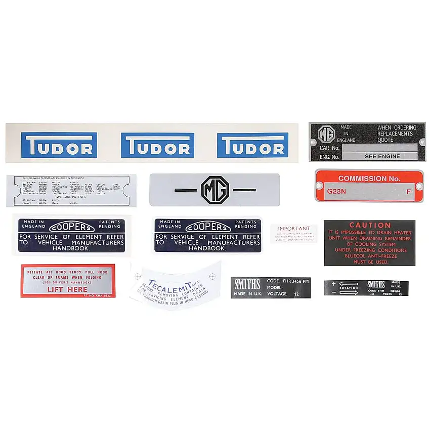 Decal & ID Plate Set 315146