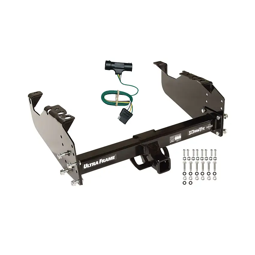 1973-1984 Chevrolet K10 Draw-tite Class 5 Trailer Hitch, 2 Inch Square Receiver Bundle w/ Plug-n-Play T-One Wiring Harness 41947