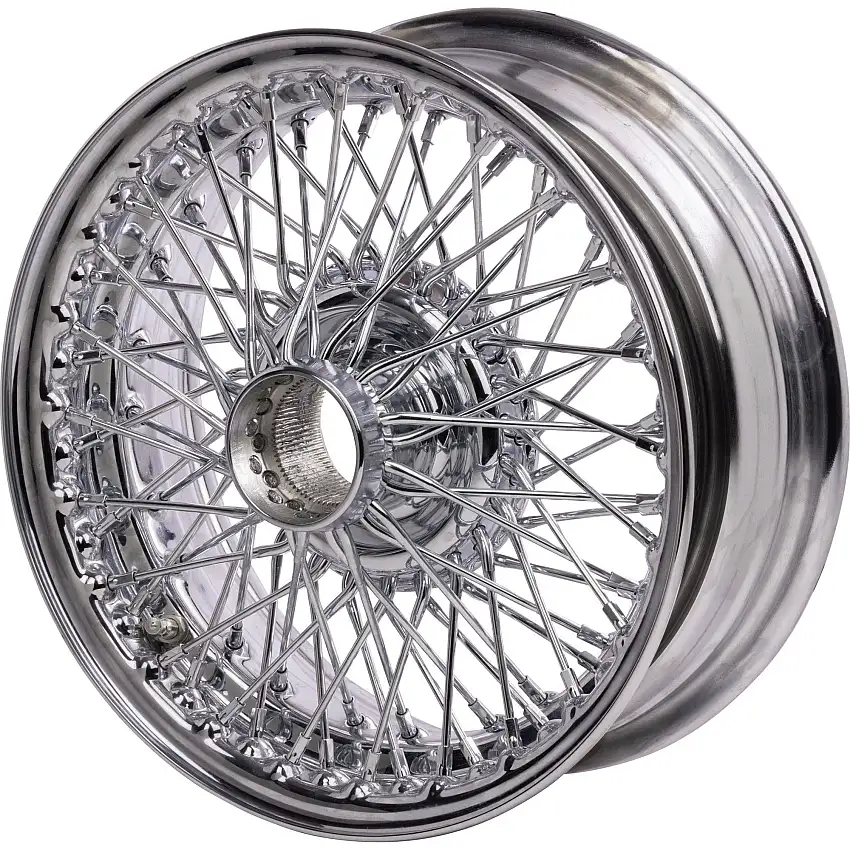 Wire Wheel, Chrome -14" x 5.5", 72 spoke, Tubeless